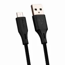 Cable Vorago Usb-a A Micro Usb, 1 Metro, Negro