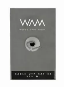 Bobina Wam Cat5e-gris Cat5e, 305 M, U/utp (utp), Gris