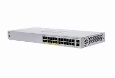 Switch Cisco Cbs110-24pp-na No Administrado, Cantidad De Puertos 24, Gigabit Ethernet (10/100/1000), 48 Gbit/s, Gris