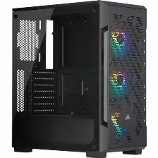 Gabinete Corsair Icue 220t Rgb Airflow Con Ventana, Midi-tower, Atx/micro-atx/mini-itx, Usb 3.2, Sin Fuente, Negro