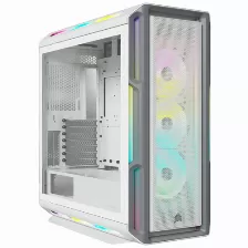 Gabinete Corsair Icue 5000t Rgb Midi Tower, Psu No, Vent. 3x 120 Mm, Blanco