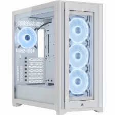 Gabinete Corsair 5000x Rgb Ql Edition Midi Tower, Psu No, Vent. 3x 120 Mm, Blanco