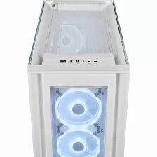 Gabinete Corsair 5000x Rgb Ql Edition Midi Tower, Psu No, Vent. 3x 120 Mm, Blanco