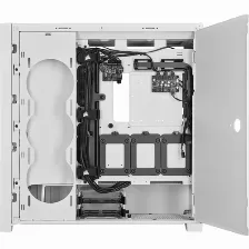Gabinete Corsair 5000x Rgb Ql Edition Midi Tower, Psu No, Vent. 3x 120 Mm, Blanco