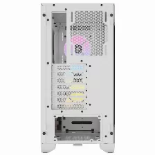 Gabinete Corsair 3000d Airflow Rgb, Media Torre, Atx, 3x Vent. Frontales Rgb 120mm, Ventana Lateral Vidrio, Sin Fuente, 2 X Usb 3.2, Color Blanco