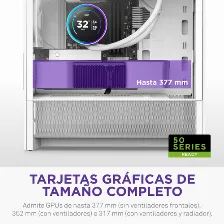 Gabinete Nzxt H3 Flow Midi Tower, Micro-atx, Mini-itx, Vent. 1x120 Mm, Blanco