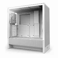 Gabinete Nzxt H5 Flow /blanco /vidrio Templado/2 Ventiladores/f120q /mid Tower /usb Tipo C /gamer