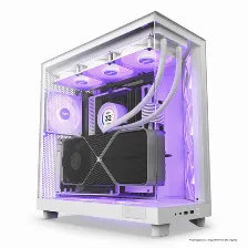 Gabinete Nzxt H6 Air Flow Midi-tower, Rgb, 3x Ventiladores 120mm, S/fuente, Blanco