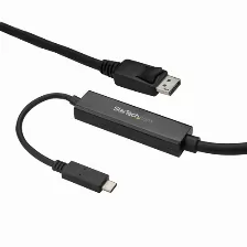 Adaptador De Vídeo Startech.com Cable 3m Usb C A Displayport 1.2 De 4k A 60hz - Adaptador Convertidor Usb Tipo C A Displayport - Hbr2 - Conversor Usbc Con Modo Alt - Compatible Con Thunderbolt 3 - ...