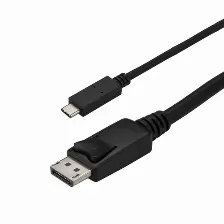 Adaptador De Vídeo Startech.com Cable 3m Usb C A Displayport 1.2 De 4k A 60hz - Adaptador Convertidor Usb Tipo C A Displayport - Hbr2 - Conversor Usbc Con Modo Alt - Compatible Con Thunderbolt 3 - ...