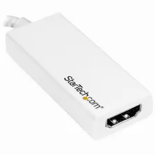 Adaptador Usb-c A Hdmi Startech (cdp2hd4k60w), - 4k 60hz - Blanco, - Conversor Usb Type C Para Macbook, Chromebook Y Otros Dispositivos Con Usb C