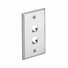 Placa De Pared Panduit Cfp2sy 2 Diseño Convencional, Color Acero Inoxidable