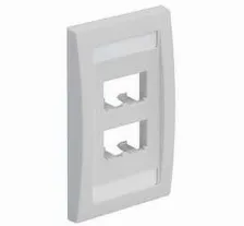 Placa Frontal Panduit Pan-net Faceplate, Módulo Mini-com, 4 Puertos, Etiqueta, Vertical, Material Abs, Color Hueso, (cfpe4iwy)