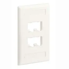 Placa De Pared Panduit Cfpl4why 4 Diseño Convencional, Color Blanco