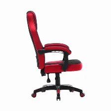 Silla Gamer Vorago Start The Game Cgc301-rd, Reclinable, Soporta Brazos, Ruedas Giratorias, Hasta 120kg, Forro En Tela Color Negro/rojo