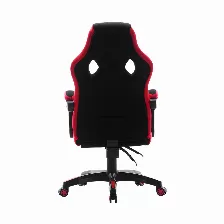 Silla Gamer Vorago Start The Game Cgc301-rd, Reclinable, Soporta Brazos, Ruedas Giratorias, Hasta 120kg, Forro En Tela Color Negro/rojo