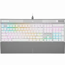 Kit Teclado Y Mouse Corsair Ch-910951a-na Usb, Interruptor De Llave Optomecánica, Retroiluminado, Alámbrico, Blanco