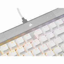 Kit Teclado Y Mouse Corsair Ch-910951a-na Usb, Interruptor De Llave Optomecánica, Retroiluminado, Alámbrico, Blanco