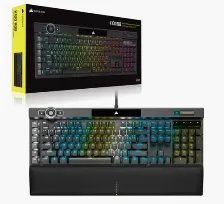 Teclado Gaming Corsair K100 Rgb, Mecanico-optico, 100% Anti-ghosting, 4000hz Con Axon, Multimedia, Teclas Opx, 6 Macros, Rgb, Usb 3.0 (ch-912a01a-na)