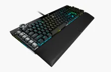 Teclado Gaming Corsair K100 Rgb, Mecanico-optico, 100% Anti-ghosting, 4000hz Con Axon, Multimedia, Teclas Opx, 6 Macros, Rgb, Usb 3.0 (ch-912a01a-na)
