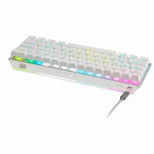 Teclado Corsair K70 Pro Mini Inalámbrico Y Alámbrico, Usb + Bluetooth, Interruptor Mecánico, Led Rgb, Blanco
