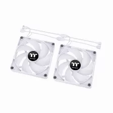 Kit 2 Ventiladores Thermaltake Ct120 Argb Sync Pc 2000 Rpm, 120mm, Blanco