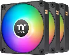 Kit 3 Ventiladores Thermaltake Ct140 Ex Argb Sync, 140mm, Negro