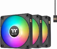 Kit 3 Ventiladores Thermaltake Ct140 Ex Reverse Argb Sync, 140mm, Negro
