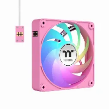 Kit De 3 Ventiladores Thermaltake Ct120 Ex Argb 12 Cm, 2000 Rpm, Rosa