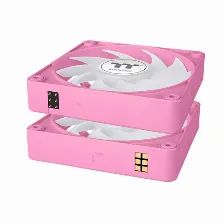 Kit De 3 Ventiladores Thermaltake Ct120 Ex Argb 12 Cm, 2000 Rpm, Rosa