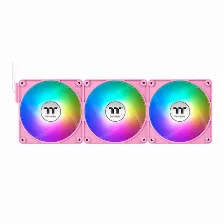 Kit De 3 Ventiladores Thermaltake Ct120 Ex Argb 12 Cm, 2000 Rpm, Rosa