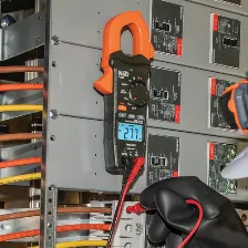 Ampera?metro Digital De Gancho De Rango Automa?tico De 400 A Ca Con Medidor De Temperatura.