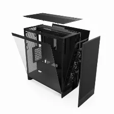 Gabinete Nzxt H7 Flow Midi Tower Con Ventana, 3x Ventiladores 120mm, Negro