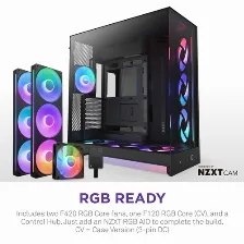 Gabinete Nzxt H9 Flow Rgb+, Midi Tower, E-atx, Atx, Micro-atx, Mini-itx, 3 Ventiladores, Negro