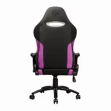 Silla Gamer Cooler Master Caliber R2, Reposa-brazos, Base Acero, Hasta 150 Kg, Negro/purpura