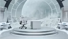 Silla Gamer Cooler Master Caliber X2c Descansa Brazos, Reclinable, Cojin Lumbar, Gris/blanco