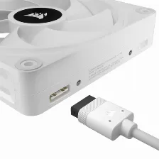 Ventilador Corsair Icue Link Qx120 Rgb 12 Cm, 2400 Rpm, Led Azul, Verde, Rojo, Blanco, Pwm