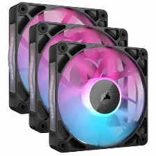 Ventilador Corsair Icue Link Rx120 Rgb 12 Cm, 2100 Rpm, Led Multi, Negro, Pwm