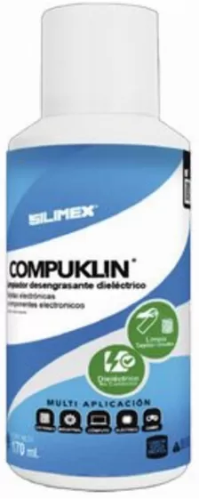 Limpiador Desengrasante Dielectrico Silimex Compuklin, Para Circuitos Y Componentes Electronicos, 170 Ml