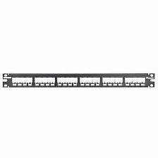 Panel De Parcheo Panduit 24-port Metal Modular Patch Panel 24 Puertos, Rj-45, Montaje En Bastidor, Capacidad Del Rack 1u