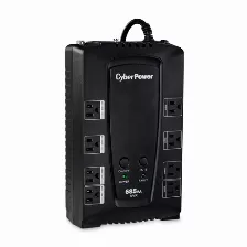 No Break Cyberpower Cp685avrg 0.685 Kva / 390 W, 1030 J, Entrada 140 V, 8 Salidas Ac, Negro