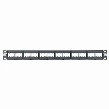 Panel De Parcheo Panduit 24-port Modular Patch Panel 24 Puertos, Rj-45, Montaje En Bastidor, Capacidad Del Rack 1u