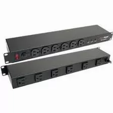 Sistema De Alimentacion Cyberpower Cps1215rms Máxima Corriente 15 A, Conexion 12 X Nema 5-15r, Cable De 4.57 M, Capacidad Del Rack 1u, Color Negro