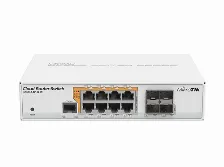 Switch Mikrotik Crs112-8p-4s-in Rj-45 8, Gigabit Ethernet (10/100/1000), Blanco