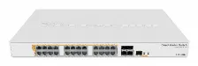 Switch Mikrotik Crs328-24p-4s+rm Gestionado, L2/l3, Rj-45 24, Gigabit Ethernet (10/100/1000), 24 Poe, 1u, Blanco