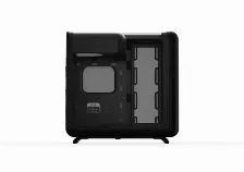 Gabinete Hyte X50 Mid Tower Case Pitch Black, Ventana Lateral Vidrio Templado, 7 Ranuras De Expansion, Sin Fuente, Color Negro