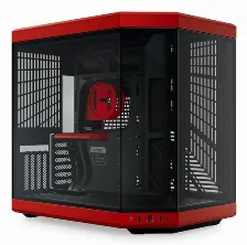 Gabinete Hyte Y70 Midi Tower, Psu No, Negro, Rojo