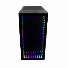 Gabinete Game Factor Csg560, Panel Lateral Vidrio Templado, Panel Frontal Infinito, 3 Ventiladores Rgb