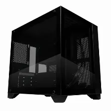 Gabinete Game Factor Csg570, Fishtank, 2 Cristal Templado Frontal Y Lateral, Negro