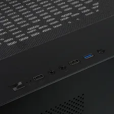 Gabinete Game Factor Csg570, Fishtank, 2 Cristal Templado Frontal Y Lateral, Negro